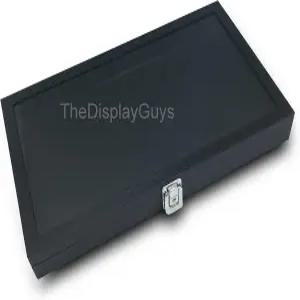 디스플레이 여러분 유리 창문이 있는 잠금식 나무 주얼리 시계 상자 케이스 정리함 F 또는 반지 팔찌