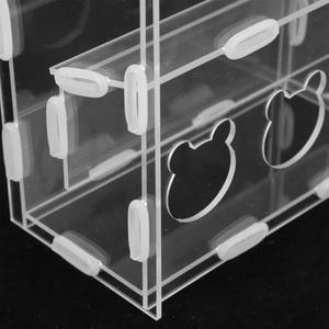 자동 루틴 치킨 급식기 아크릴 투명 그릇 흘림 방지 상자 다용도 앵무새 가금류 사료통