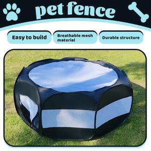 접이식 휴대용 소형 동물 놀이터 덮개  - 병아리 강아지 새끼 고양이용 기타 애완동물 실내/실외 우리