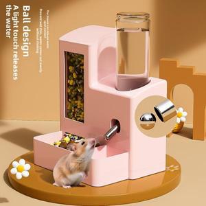 골든 햄스터 자동 급식기물통과 먹이통 포함 흘림 방지