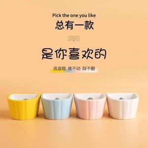 미니 햄스터 음식 그릇 골든 베어 토끼 앵무새 기구 케이지 걸이식 대야 세라믹 애완 동물 팁 방지 소형 용