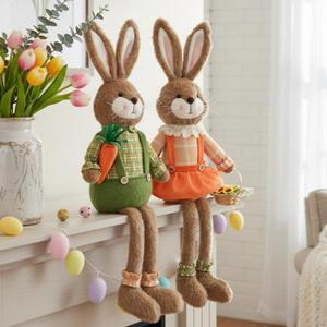 수제 토끼 장식품  패브릭 오너먼트  수공예 선반 벽난로 아늑한 집 선물