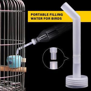 5/10PCS 새장 물통 급수기 식수 호스 동물 새 모이통 앵무새 물 공급 장치