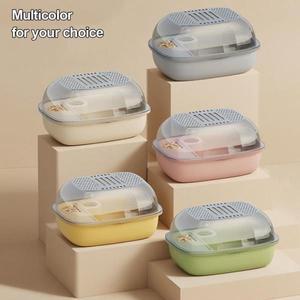 편리한 대형 햄스터 케이지    소형 동물 이동장 간편 세척 환기 애완동물 하우스