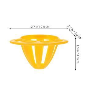 앵무새 케이지용 호환 10Pcs 플라스틱 새 모이통 바구니 속이 빈 디자인  과일 야채 홀더 정원 파티오 뒷마