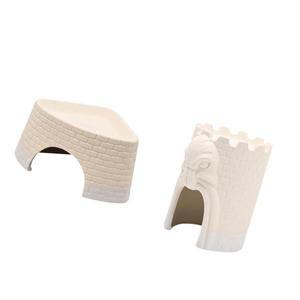 세라믹 파충류 은신처 동굴   쉼터 사실적인 서식지 장식품 테라리움 사육장용