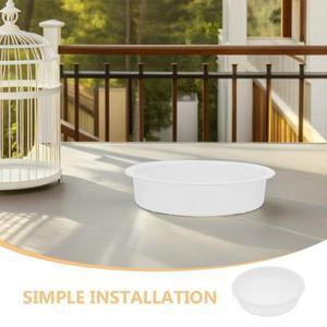 4개 플라스틱 새 모이통 야외 물통 정원 발코니 벌새 먹이통 교체용 호환 목욕 그릇