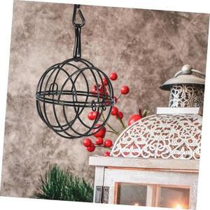 금속 걸이형 볼형 새 모이통 체인 포함 밀폐형 디자인 녹 방지 내구성