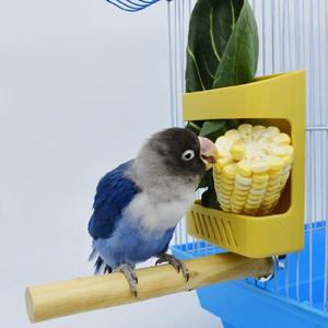 1세트 플라스틱 새장 먹이통 걸이식 사료통 앵무새 과일 야채 용기 안전 내구성  새 공급 호환 액세서리