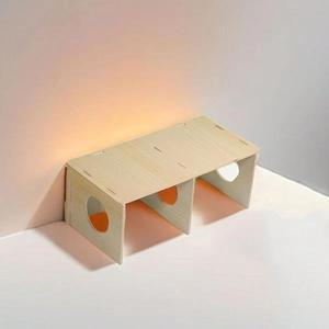 내구성  S/M/L 햄스터 은신처  나무 케이지  은신처 네덜란드 돼지 침실 다람쥐 소형 애완동물용