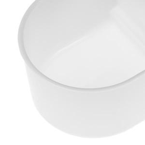 4Pcs 반원형 식품 용기  새장 피더 그릇 앵무새 물 흰색 작은 새 먹이 컵