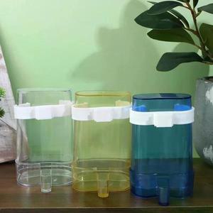 2개 플라스틱 새 물통 자동 급수기 앵무새 카나리아 잔챙새 케이지 사료 용품