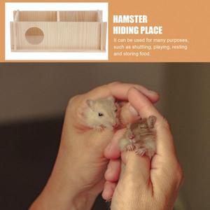 햄스터 나무집 천연 튼튼 내구성  애완동물 쉼터 작은 동물 은신처  은신처 서식지 용품