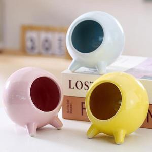 스페이스 캡슐 세라믹 햄스터 은신처 반려동물 여름 냉각 방열 쉘터 케이지 소형 용품