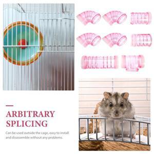1세트 햄스터 케이지 터널 플라스틱 모듈형 튜브 쥐 기니피그용 안전 탐험 놀이 공간 실내외 겸용