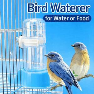 140ml 자동 새 급수기 투명 대용량 급식기 누수 방지 앵무새 물통