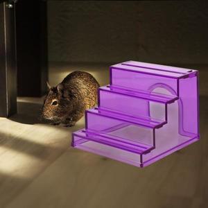 햄스터 케이지 사다리 투명 아크릴 등반   소형 애완동물 운동 기니피그 쥐 용품