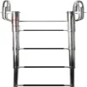 아마린 해양 수영장 호수를 위한 4단계 보트 사다리 접이식 폰툰 스테인리스 스틸 망원 도크 550파운드