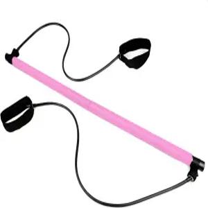 저항 밴드가 있는 럭스베노 필라테스 바 키트 작은 공간을 위한 다기능 홈 헬스장 장비 스트레치 퓨전 토닝