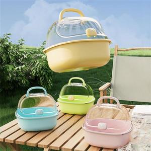 투명 휴대용 호환 햄스터 케이지 야외 대형 공간 골든 리트리버 토끼 전용 호환 집