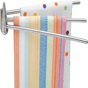 더 나은 가정용품 2490 벽걸이 3암 스테인리스 타월 바
