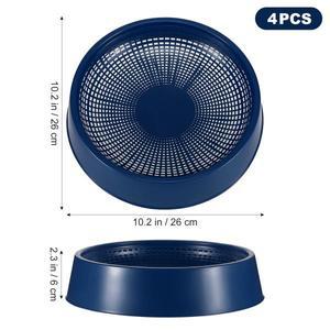 4개 플라스틱 새 은신처 둥근  그릇 계란 받침대 비둘기 메추리 작은 새장용 호환 번식 부화 상자