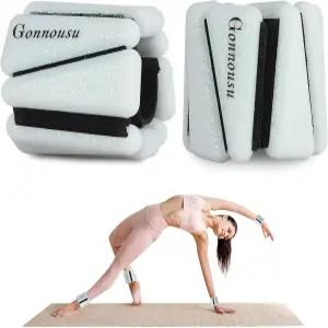 여성과 남성을 위한 조절 가능한 착용형 손목 체중 발목 강화된 훈련을 2개 세트각각 1파운드 요가 댄스