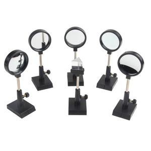 물리적 광학 실험 세트 볼록 렌즈 오목 삼각형 프리즘 평면 거울