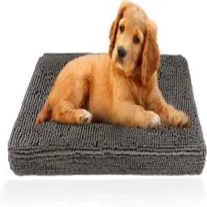 진흙 매트 개 상자 침대 편안한 베개 대형 중형 소형 고양이를 위한 매우 부드럽고 세탁 및 건조기 안전한