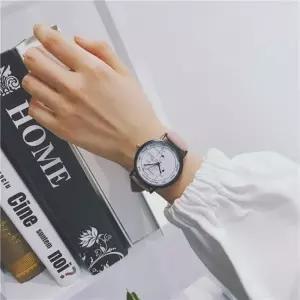 여성시계 스터디 여성 손목시계(핑크) 가죽시계 여자시계