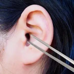 귀지핀셋 스텐 귀지 제거 핀셋 귀이개 집게 귀파개집게