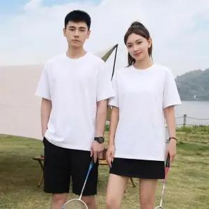 [옷자락]남자 여자 기본 라운드 코튼 베이직 반팔티