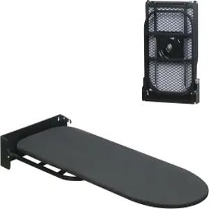 벽걸이 다리미 보드 공간 절약형 컴팩트 접이식 세탁실용 36인치 x 12인치 검은색