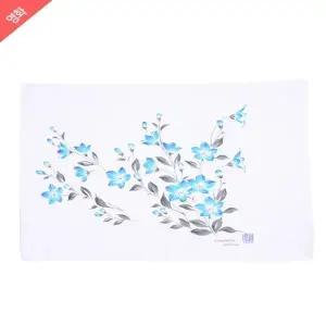 프린토리 두겹 면100 롱직각 가제 나염 수건 SW2201-0215