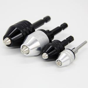 드릴 척 열쇠가 없는 스크루드라이버 임팩트 어댑터 전기 마이크로 모터 클램프 미니 고정 장치 육각 섕크