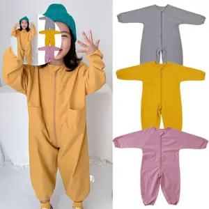 아동 수트지퍼형 올인원 방수전신미술가운 204526