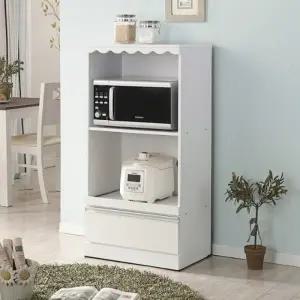 가구산책 화이트 서랍형 광파오븐렌지대 주방 수납장 B3043