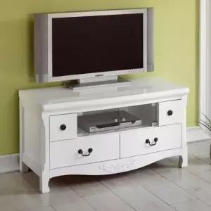 가구산책 화이트 원목 엔틱 거실중문갑TV장 B2780