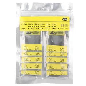 자우아르타 시계 뒷면 커버 씰 개스킷 500개/가방 세트용 방수 고무 O-링 제조업체 수리 작업자를 위한