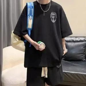 캐주얼 루즈핏 반팔 반바지 세트 셋업 IS-SS53