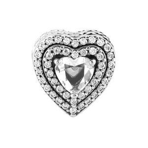 참 799218C01 스파클링 레벨드 하트 실버 여성참