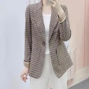 손오반 여사친 체크 봄가을 정장자켓 데일리룩 정장코트 KUK3