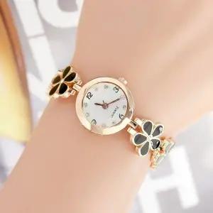 여성시계 로맨틱 플라워 여성 손목시계 여자 메탈 팔찌시계 여자시계