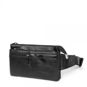 남성미니가방 심플 캐주얼 천연 소가죽 힙색 여행용슬링백 남자가방