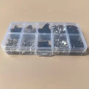 의류 똑딱이 후크 옷 수선용 단추 100세트 바지 부자재 DIY 소품