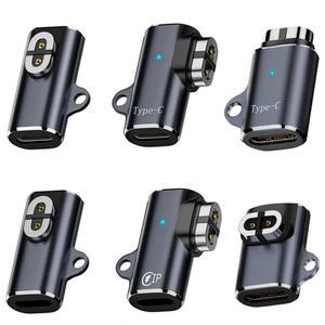 호환 마그네틱 충전기 골전도 헤드폰 충전 어댑터, 샥스 AS800, S803, S810, AS700 용 C 타입 커넥터, 90 도 벤딩