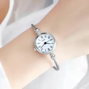 여성시계 와이어 뱅글 여성 손목시계(실버 로마숫자) 여자시계