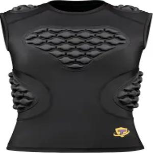 TUOYR 청소년 패딩 압축 셔츠 조끼 갈비뼈 가슴 보호대 축구 야구