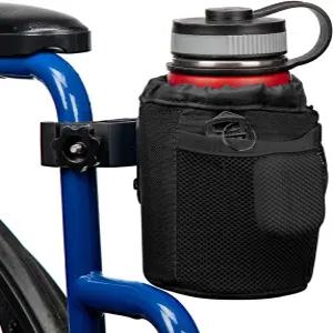 케미모토 휠체어 컵 홀더 오토바이용 악어 클램프가 있는 옥스포드 패브릭 음료 워커 유모차 스쿠터 ATV