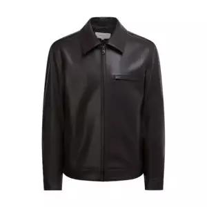 헤지스 [26SS] 남성 단색 양가죽 점퍼 HZJU6A102W3 461234